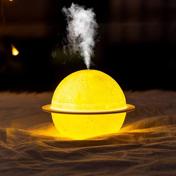 USB Rechargeable 3D Printed Planet Night Lamp and Essential Oil Diffuser for Home and Office_4
