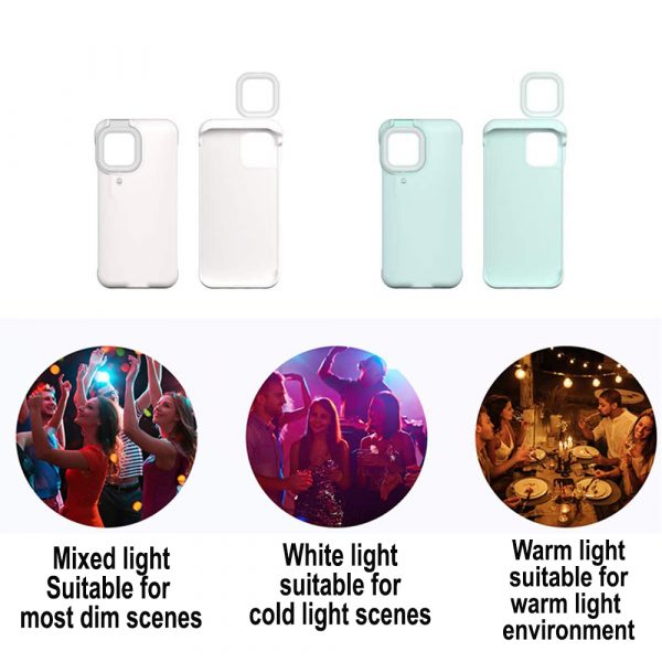Mobile Phone Protective Phone Case with Fill Light and Reverse Charging Function_10