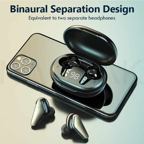 TWS Bluetooth 5.0 Binaural Wireless Noise Cancelling Sports Earbud with Mic and Charging Case_11