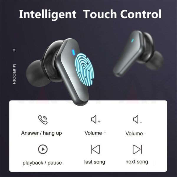 TWS Bluetooth 5.0 Binaural Wireless Noise Cancelling Sports Earbud with Mic and Charging Case_12