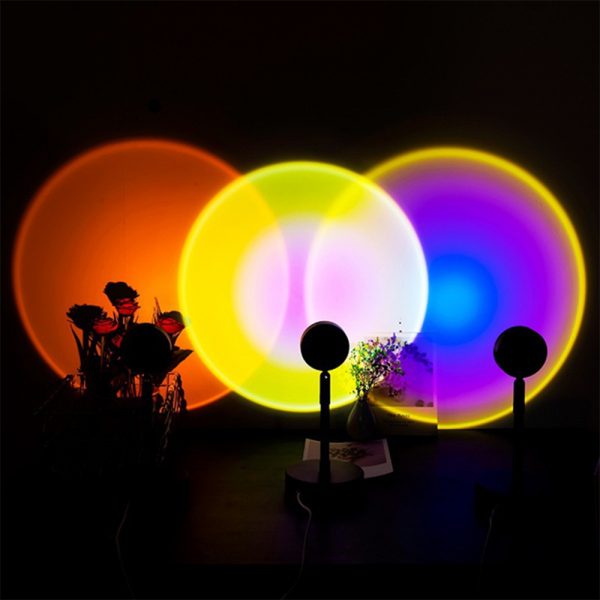 LED Sunset Sunlight and Rainbow Night Light Projector Lamp for Bedroom Home and Office_13