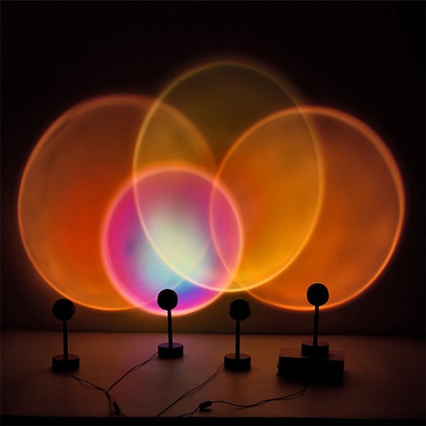 LED Sunset Sunlight and Rainbow Night Light Projector Lamp for Bedroom Home and Office_14
