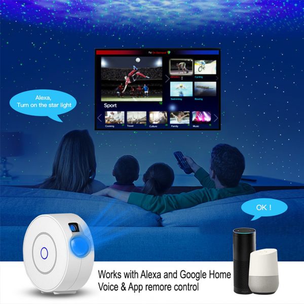 LED Night Light Star Projector with Nebula Cloud, Smart WIFI Bluetooth Projector for App Control_11
