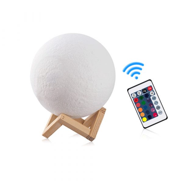 3D Printed Moonlight Lamp in 16 Colors with Remote Control for Bedroom and Home Decoration_1