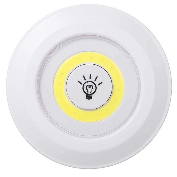 Touch and Remote-Controlled Wireless LED Dimmable Closet Kitchen Wardrobe Puck Lights_2