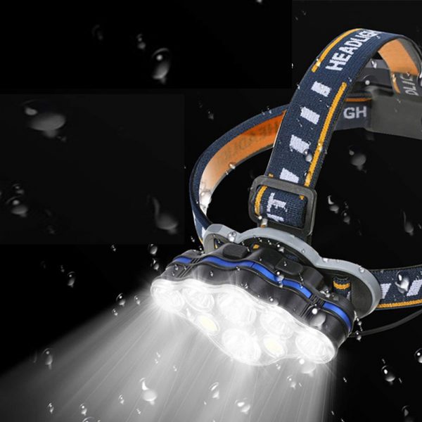 USB Rechargeable Outdoor Multi-Lights Strong Head Lamp for Extreme Outdoor Activities_1