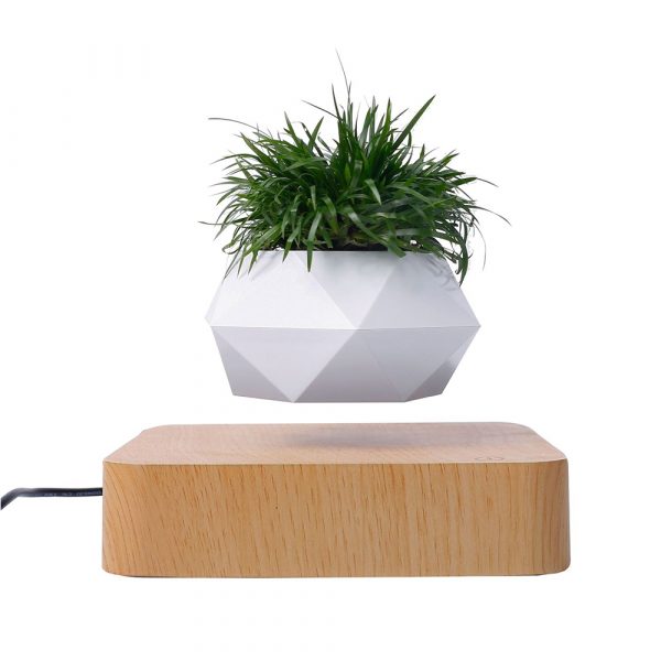 Magnetic Air Levitating 360° Rotating Plant Flower Pot_2