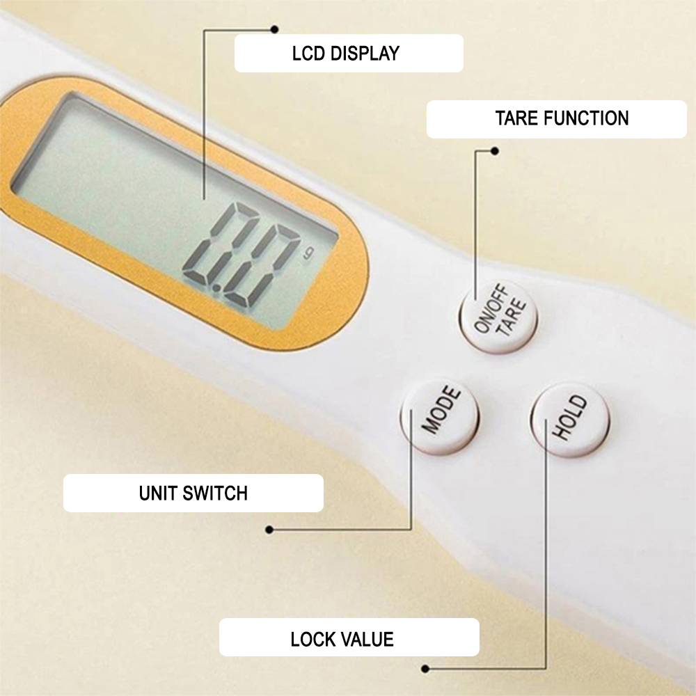 Electronic Scale Digital Measuring Spoon in Gram and Ounce- Battery  Operated - wefulfil