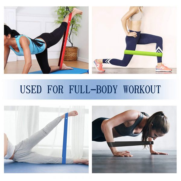 5-Pc Skin Friendly Different Levels Yoga Resistance Bands_13