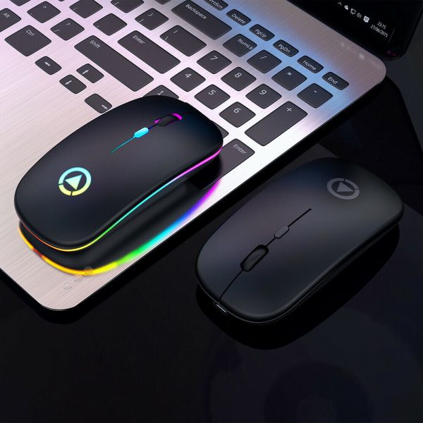 LED Wireless Bluetooth Silent Ergonomic Gaming Mouse_2