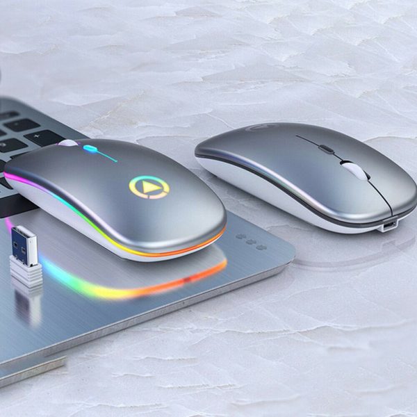 LED Wireless Bluetooth Silent Ergonomic Gaming Mouse_3