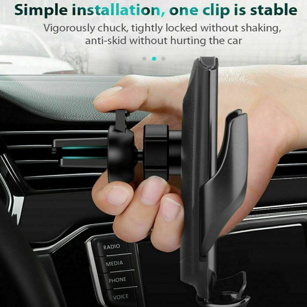 15W Q3 Wireless Car Mobile Phone Charger and Holder_13