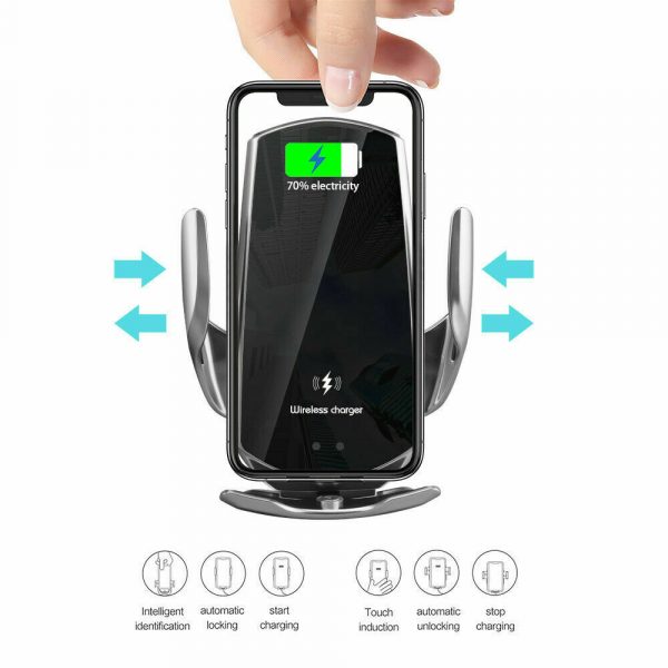 15W Q3 Wireless Car Mobile Phone Charger and Holder_6