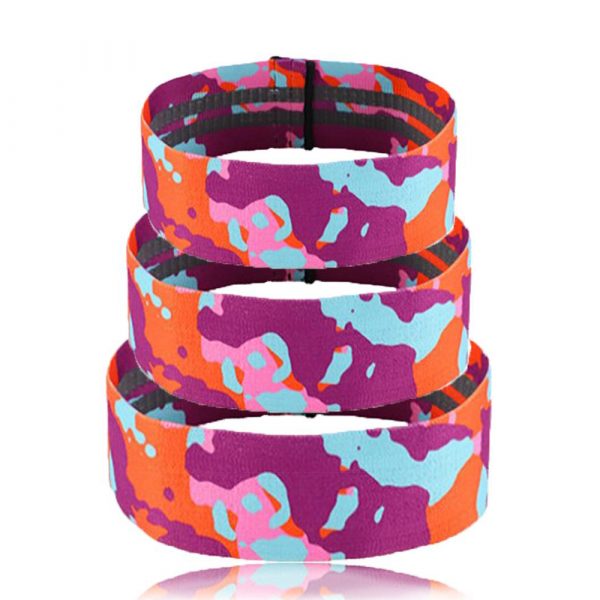 Camouflage Non-Slip Hip Trainer Resistance Bands_2
