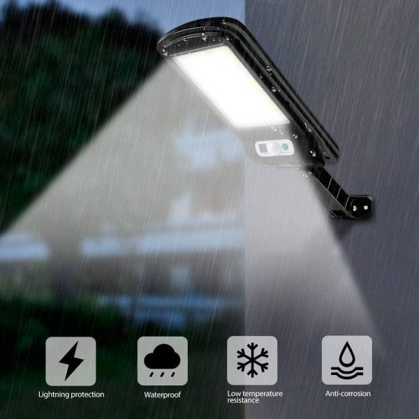 Motion Sensor Outdoor Area Remote Controlled Solar Lamp_9