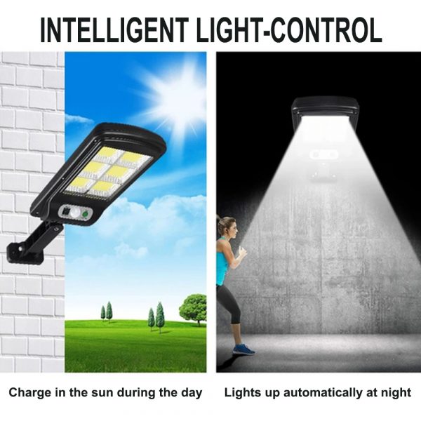 Motion Sensor Outdoor Area Remote Controlled Solar Lamp_12