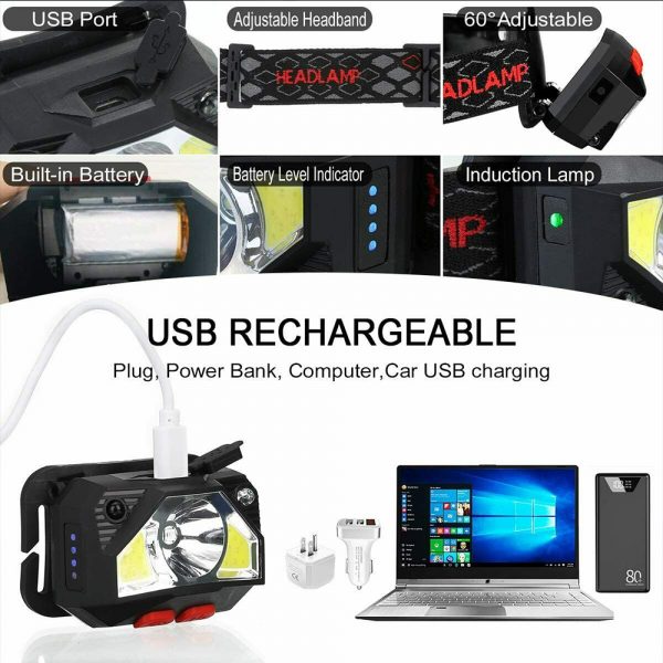 Bright Waterproof Rechargeable LED Head Lamp_10