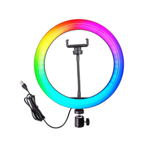 26cm RGB LED Selfie Ring Fill Light with Tripod_1