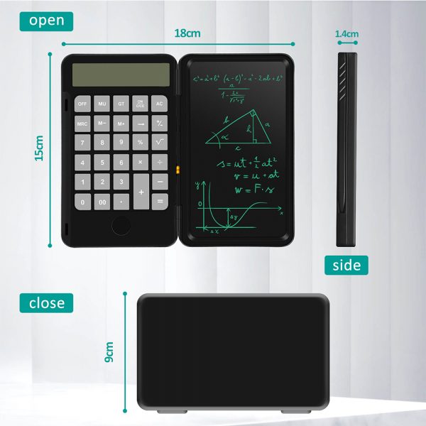 12-Digit Desktop Calculator with Portable LCD Handwriting Screen Writing Tablet_9