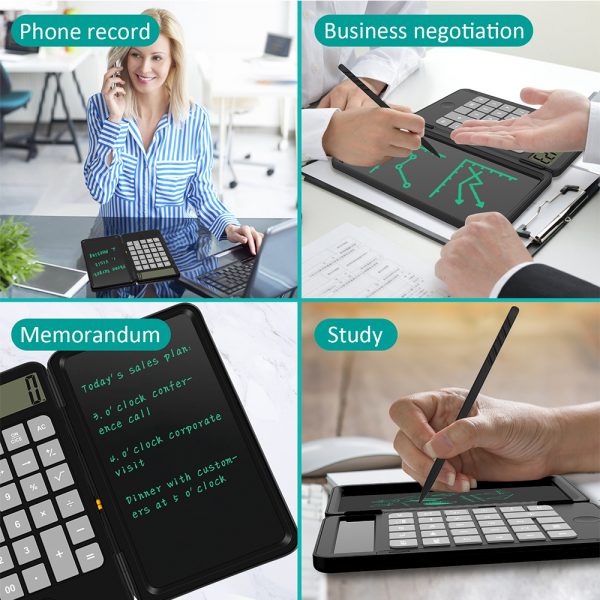 12-Digit Desktop Calculator with Portable LCD Handwriting Screen Writing Tablet_13