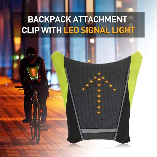 LED Signal Lighting Vest Wireless Safety Bike Signal Turning Light_4