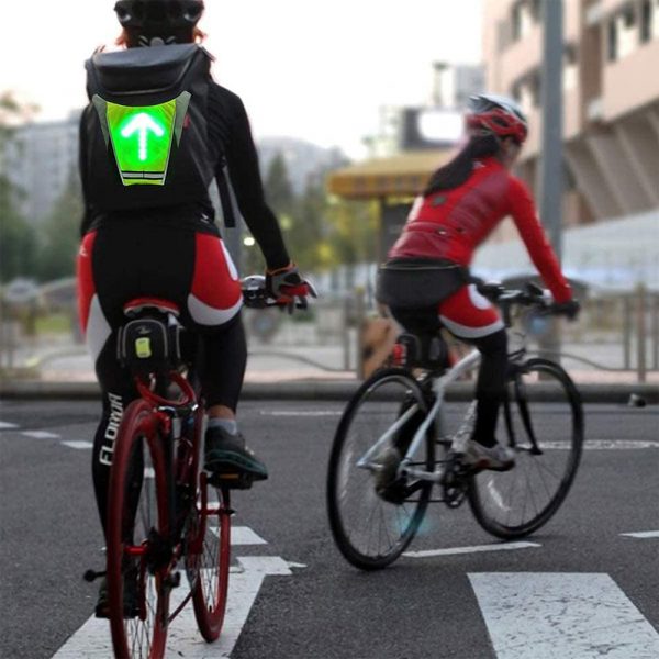 LED Signal Lighting Vest Wireless Safety Bike Signal Turning Light_13