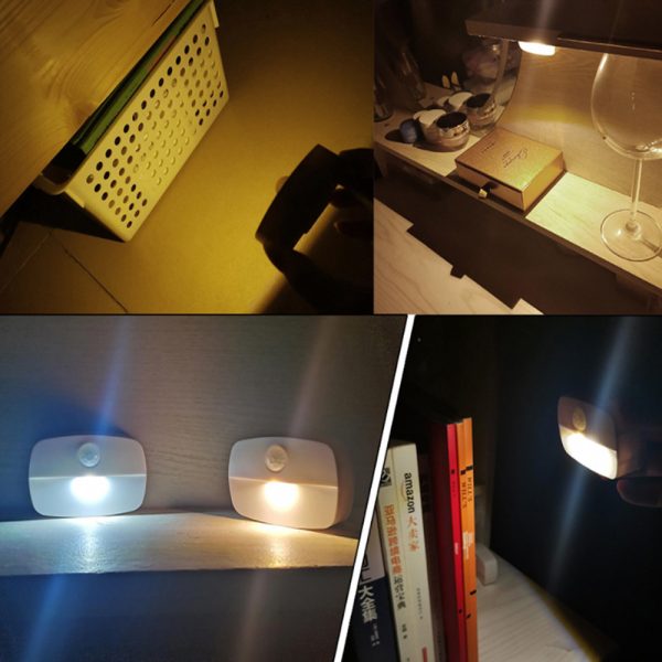 LED Motion Sensor Battery Operated Wireless Wall Closet Lamp Night Light_16