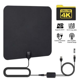 Digital VHF UHF TV Antenna with Amplifier for Home Use