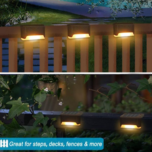 Solar Powered LED Lights for Step and Stairs Railing_8