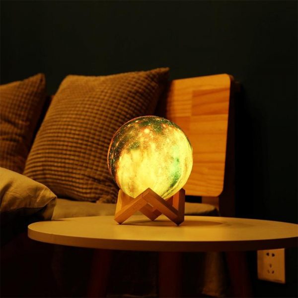 3D Printed Moon Galaxy Star Night Lamp and Room Light Décor_3