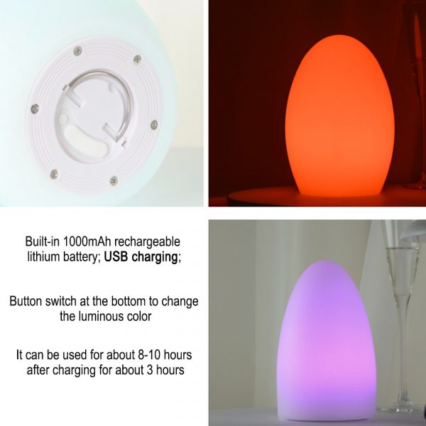 Remote Controlled Cordless Rechargeable LED Room Orb Night Light_9