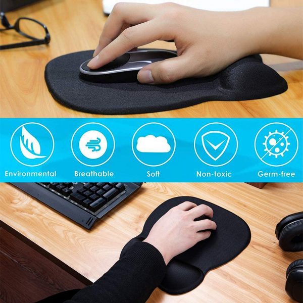 Ergonomic Mouse Pad with Wrist Support Mouse Pad with Memory Foam Rest_3