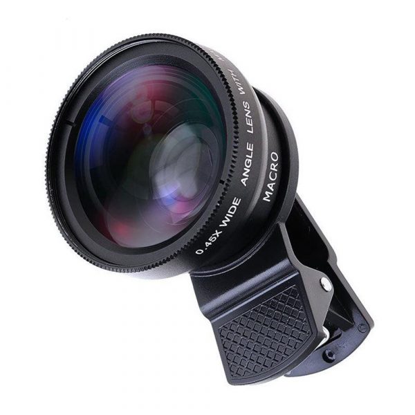 Universal 2-in-1 Wide Angle and Macro Lens Mobile Phone Clip HD Camera Lens_1