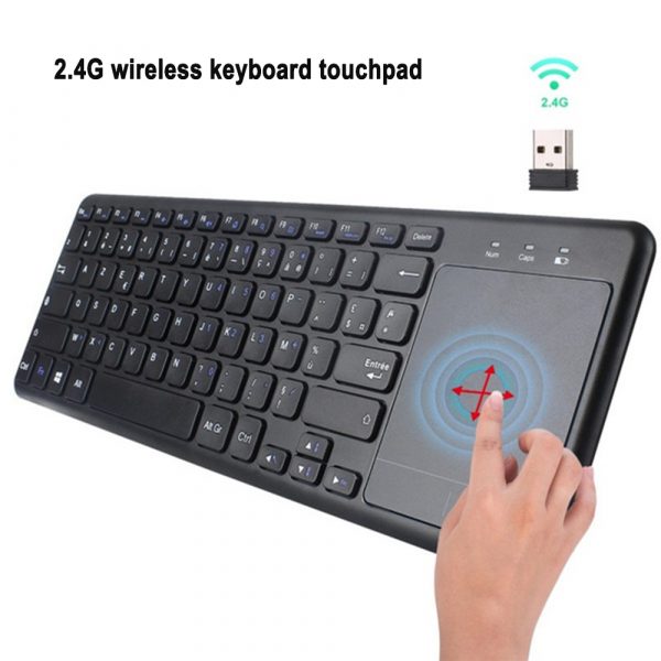 78 Keys 2.4G Wireless Mini Touch Keyboard with Touchpad and Mouse Pad_3