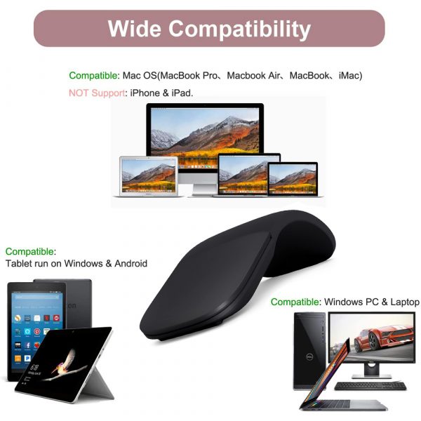 2.4G Wireless Ergonomic Folding Battery-Operated Laptop and PC Mouse_8