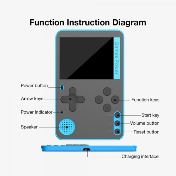 500-in-1 Portable Lightweight Rechargeable Ultra-Thin Gaming Console_11