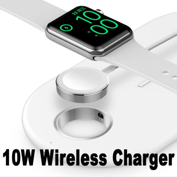 3-in-1 Wireless Charger for QI Devices iPhone, Watch & Airpods_4