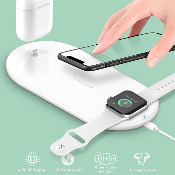 3-in-1 Wireless Charger for QI Devices iPhone, Watch & Airpods_5