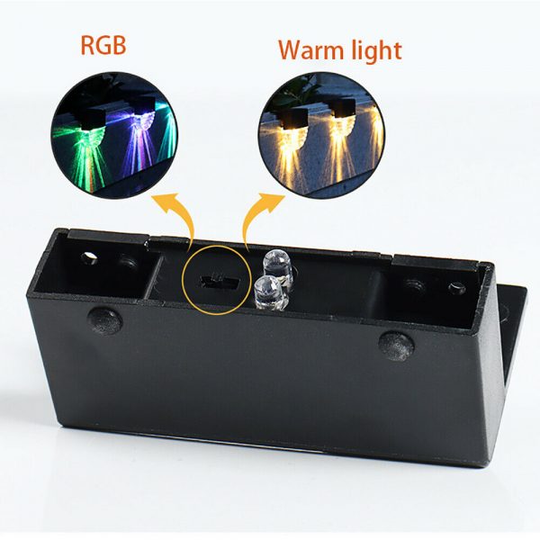 4-pc Outdoor Solar LED Deck Light Garden Decoration Wall and Step Light_8