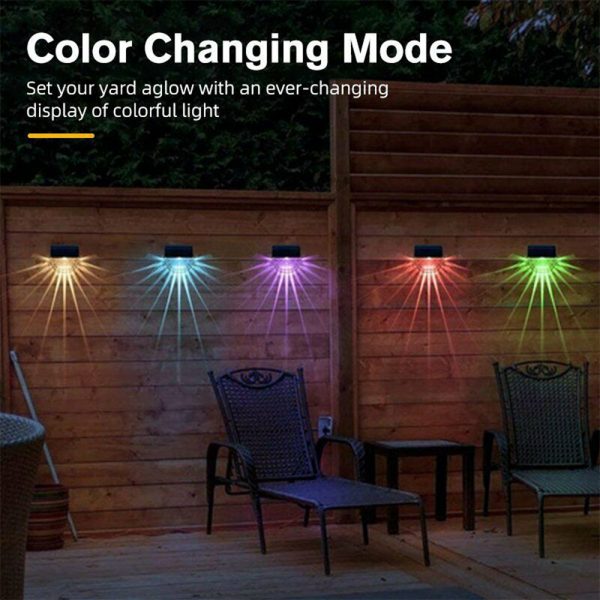 4-pc Outdoor Solar LED Deck Light Garden Decoration Wall and Step Light_13