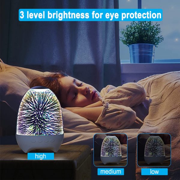 3D Star Sky Crystal Touch Control Bluetooth Speaker with LED Night Light_5