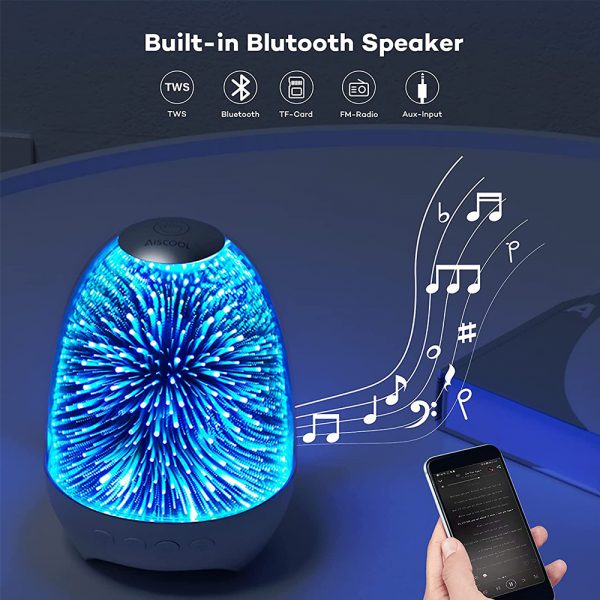 3D Star Sky Crystal Touch Control Bluetooth Speaker with LED Night Light_7