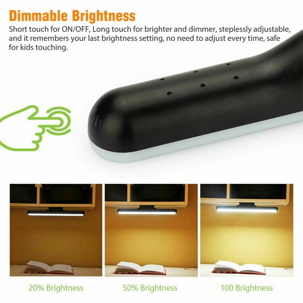Dimmable LED Magnetic Light Strip Touch Lamp for Reading and Closet_8