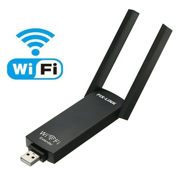 300mbps USB Wireless Wi-Fi Repeater Dual Antenna Signal Booster_1