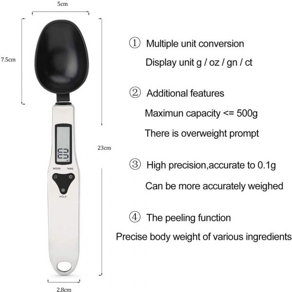 Digital Kitchen Spoon with LCD Display for Dry and Liquid Ingredients_6