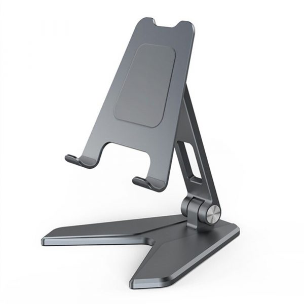 Metal Foldable Tablet Tabletop Vertical Stand with Adjustable Angle_0