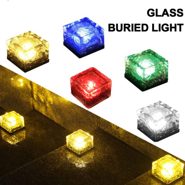 Solar Powered Multi-Color Light Up LED Light Cubes with Switch_12