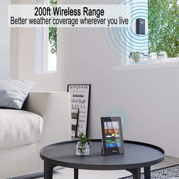Wireless Indoor and Outdoor Weather Station with Color Screen_3