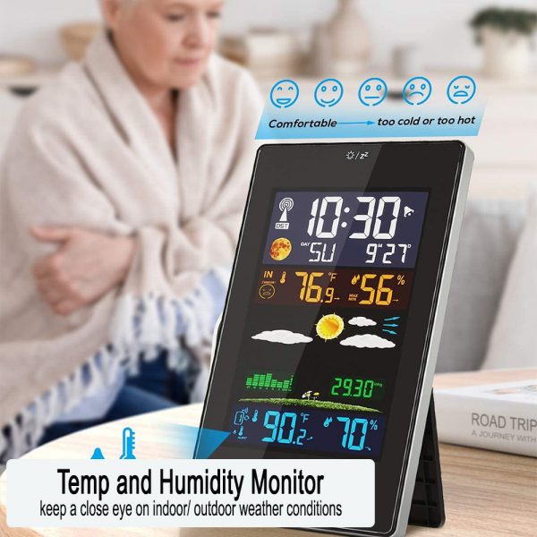 Wireless Indoor and Outdoor Weather Station with Color Screen_5