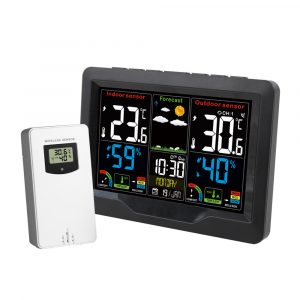 Wireless Thermometer and Humidity Monitor Color Display- USB Plugged-in